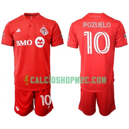 Toronto FC Pozuelo 10 Bambino Maglia Prima 2020/2021 Manica Corta (+ Pantaloncini)
